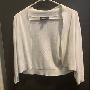 Ronni Nicole White Shrug Cardigan-Medium 8-10